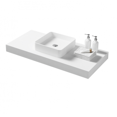 Wall mounted solid surface artificial stone acrylic bathroom basin